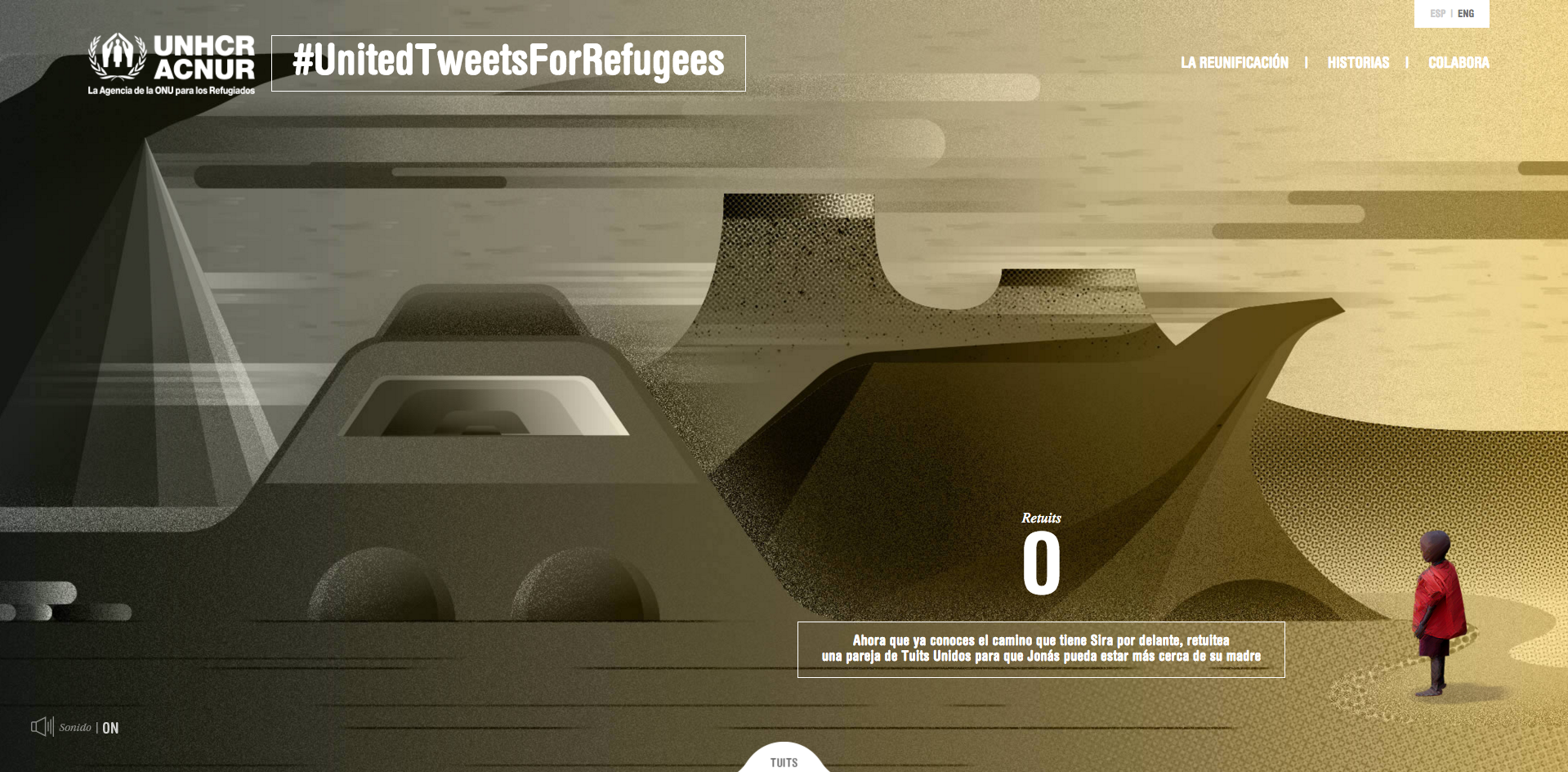 UNHCR United Tweets for Refugees idea visual.
